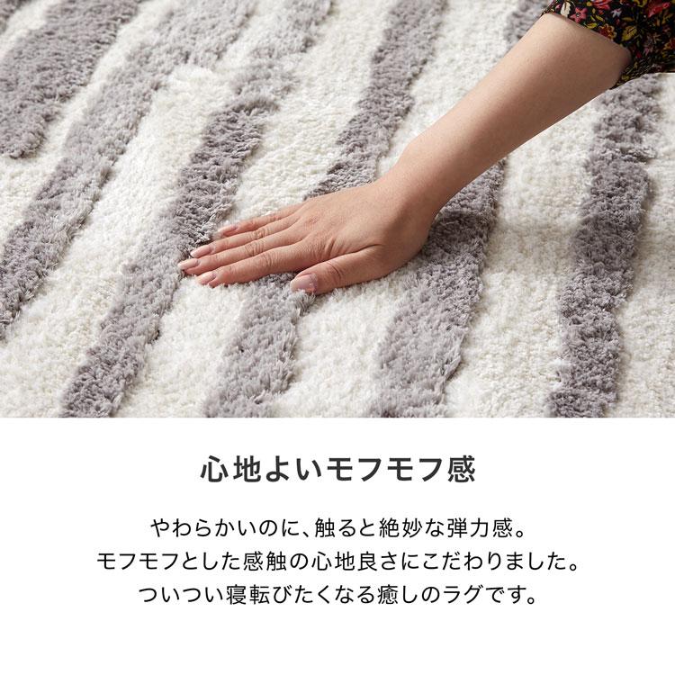 imperf フリンジ付きブランケット、ラグ L フリンジ付ストライプ柄リネンブランケット・ベッドスプレッド