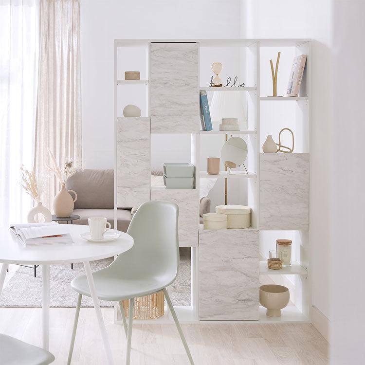 本棚 シェルフ 幅120 国産 日本製 おしゃれ ブックシェルフ ラック ディスプレイ キャビネット サイドチェスト 間仕切り リビング収納 大容量 教科書 | LOWYA | 17