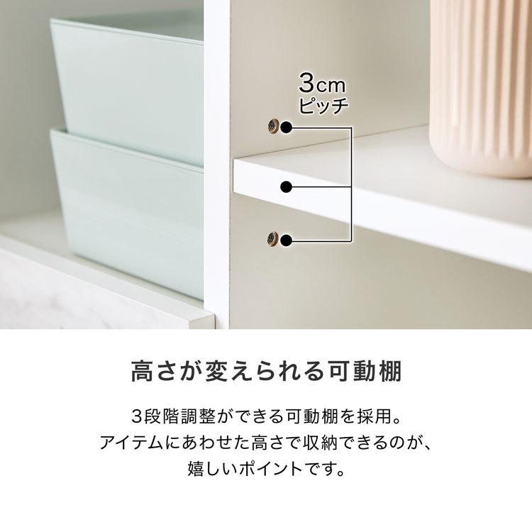 本棚 シェルフ 幅120 国産 日本製 おしゃれ ブックシェルフ ラック ディスプレイ キャビネット サイドチェスト 間仕切り リビング収納 大容量 教科書 | LOWYA | 09