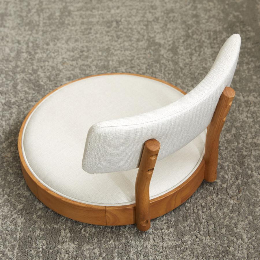 座椅子 一人掛け おしゃれ かわいい 木製 グレー ベージュ コンパクト 可愛い 回転座椅子 ローチェア チェア 椅子 一人暮らし テレワーク ロウヤ  LOWYA