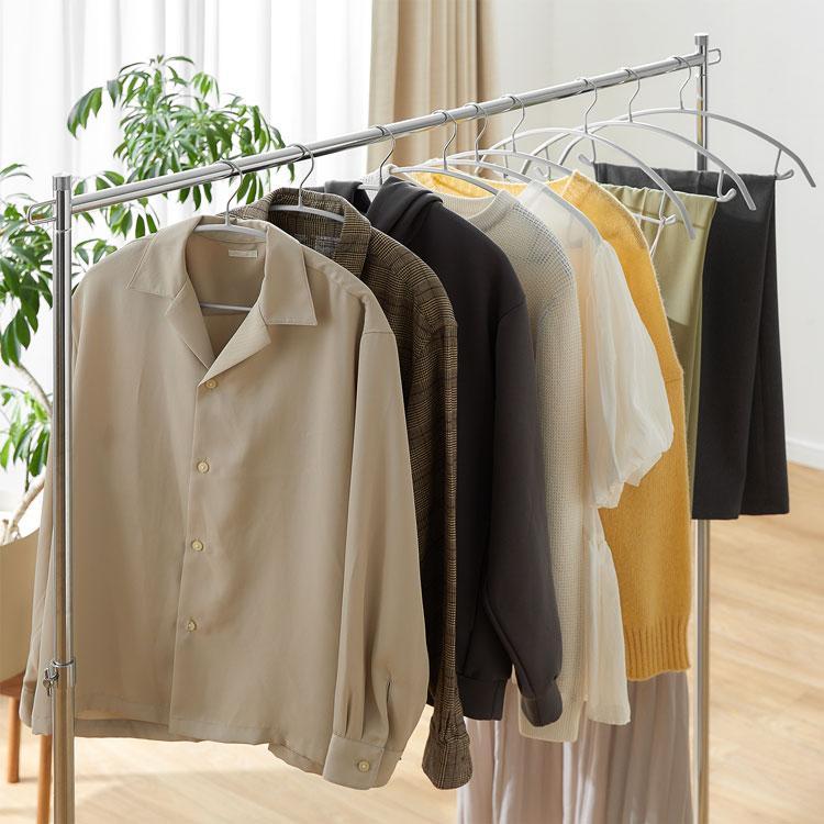 LOWYA（ロウヤ） ハンガー 10本セット 室内ハンガー 滑りにくい 跡つか