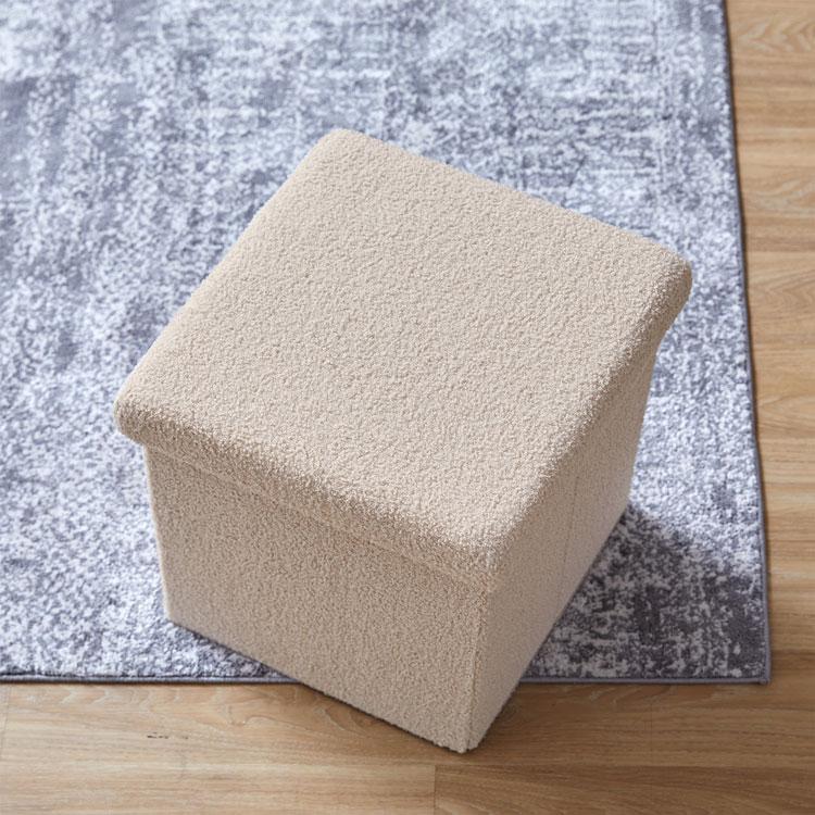 LOWYA 収納スツール スツール 収納 収納ボックス フタ付き