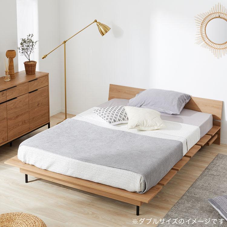 LOWYA（ロウヤ） ベッドフレーム セミダブル マットレスセット ベッド