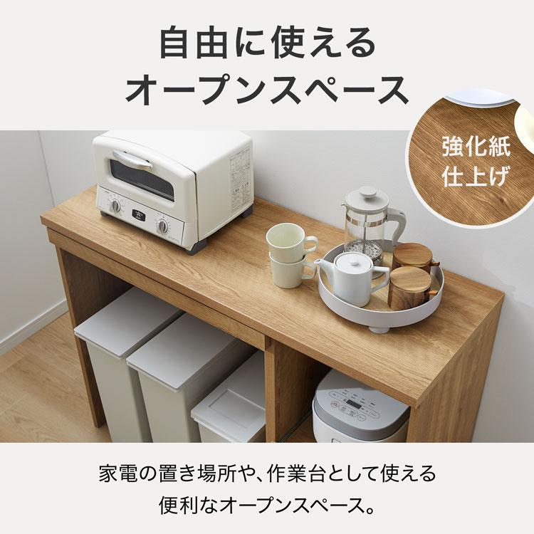 LOWYA（ロウヤ） キッチン収納 ゴミ箱収納 キッチンカウンター 日本製