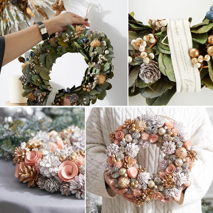 クリスマスリース 玄関 おしゃれ かわいい 幅31cm〜33.5cm おすすめ  