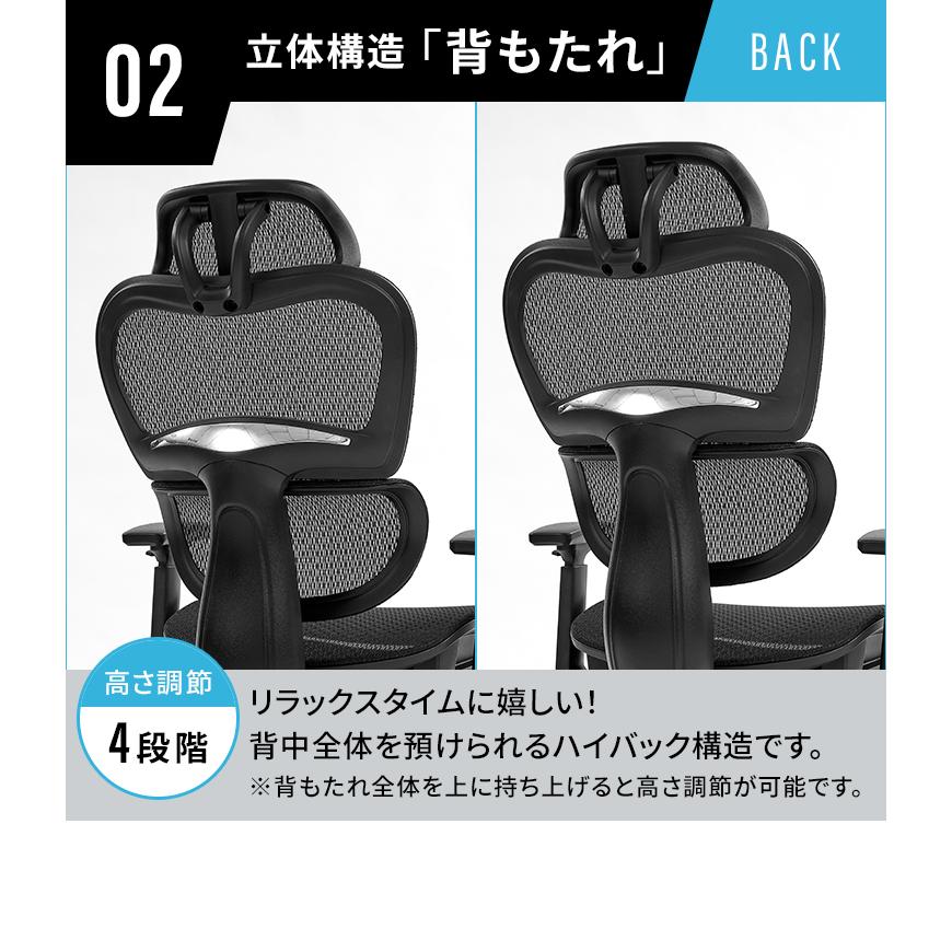 LOWYA（ロウヤ） オフィスチェア メッシュ ゲーミングチェア デスク