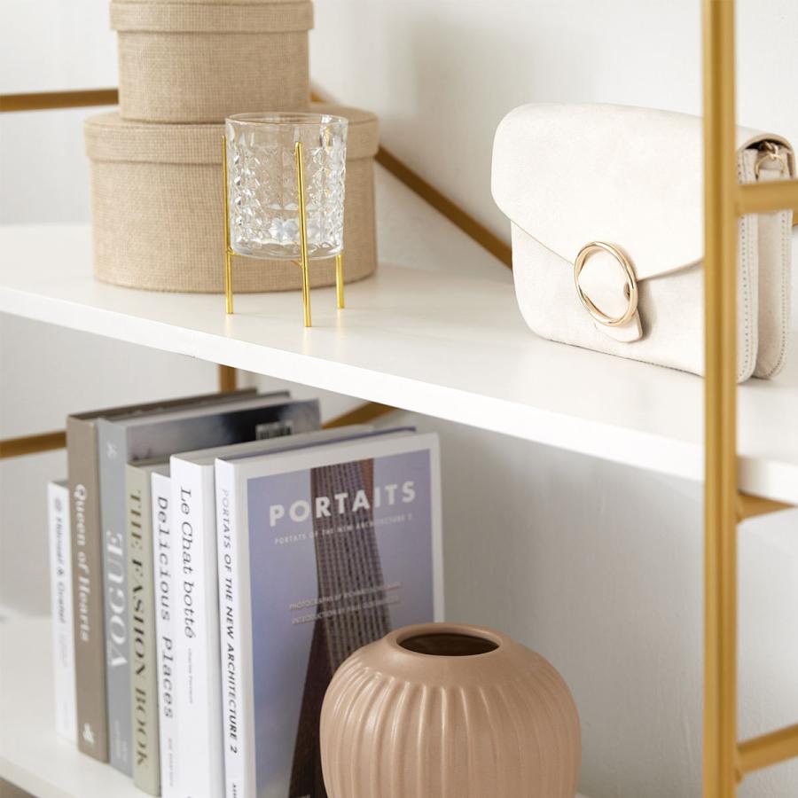 LOWYA オープンシェルフ 幅120 おしゃれ ラック ディスプレイシェルフ