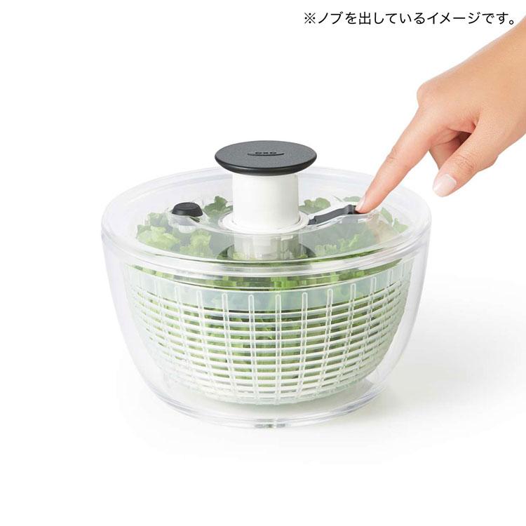 クリアサラダスピナー OXO オクソー 小 水切り 水切り器 水切り機 野菜 サラダ キッチン 回転 回転式 おしゃれ 一人暮らし 在宅 | LOWYA | 10
