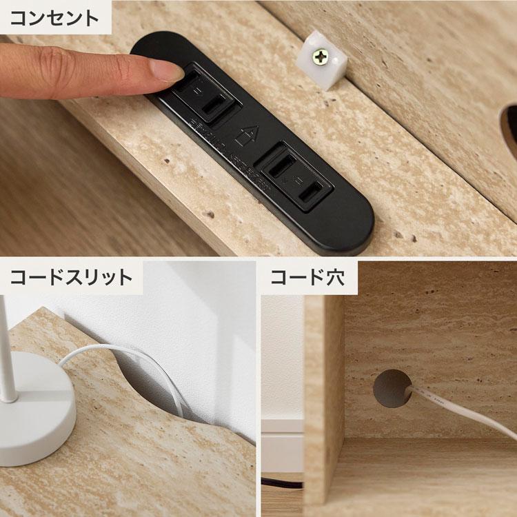LOWYA（ロウヤ） サイドテーブル コーヒーテーブル トラバーチン柄