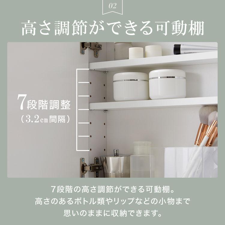 LOWYA（ロウヤ） 卓上ミラー 卓上ドレッサー ミラー 鏡 卓上 単品