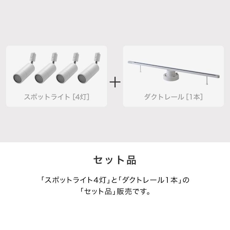 LOWYA（ロウヤ） スポットライト LED照明 ダクトレール用 4灯