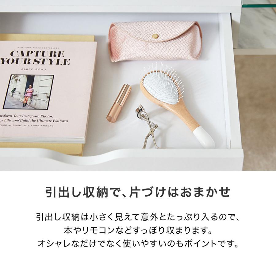 LOWYA（ロウヤ） ローテーブル ガラス センターテーブル おしゃれ