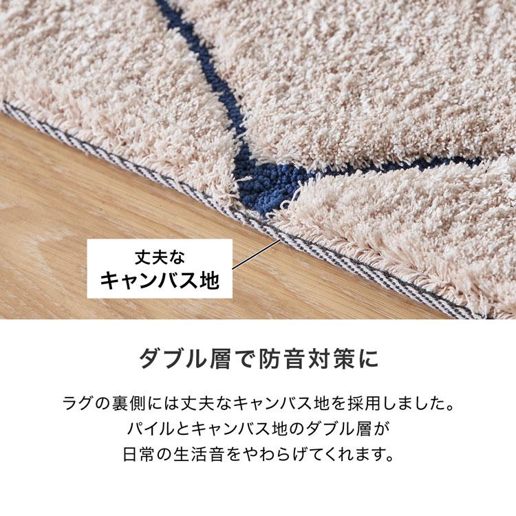 LOWYA（ロウヤ） ラグ カーペット Lサイズ アンダーラグセット 200×250