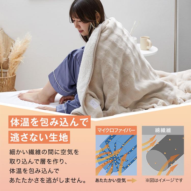 GROONY 電気ブランケット 毛布 usb おしゃれ 膝掛け ひざ掛け