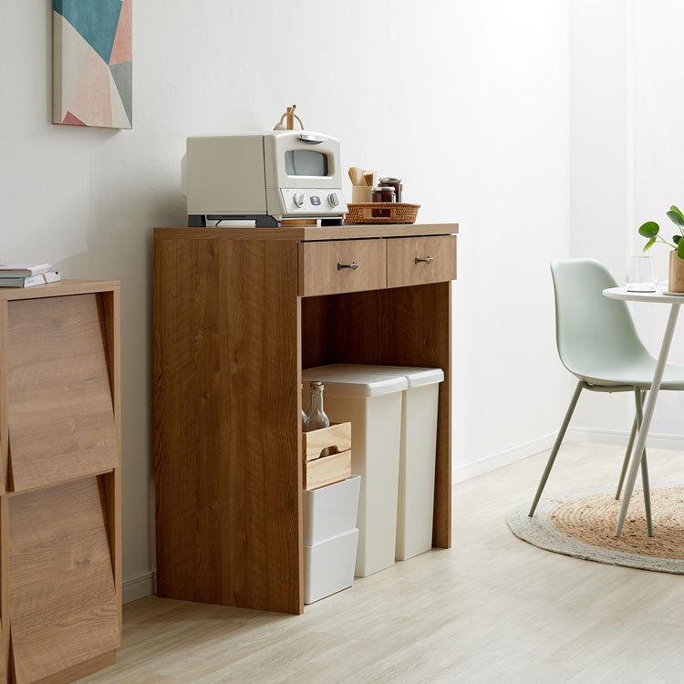 【LOWYA】キッチンラック（ゴミ箱上収納ラック） LOWYA（ロウヤ） 食器棚 幅90cm ゴミ箱上ラック キッチン収納 キッチン