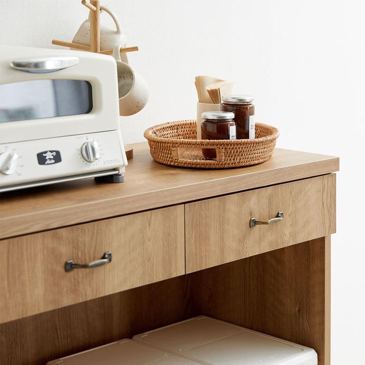 LOWYA（ロウヤ） 幅90 キッチンラック スリム キッチン収納 ゴミ箱収納