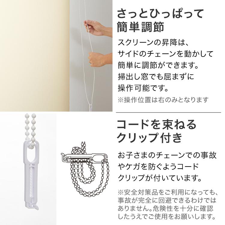 LOWYA（ロウヤ） ロールスクリーン 採光タイプ 60x180 カーテン