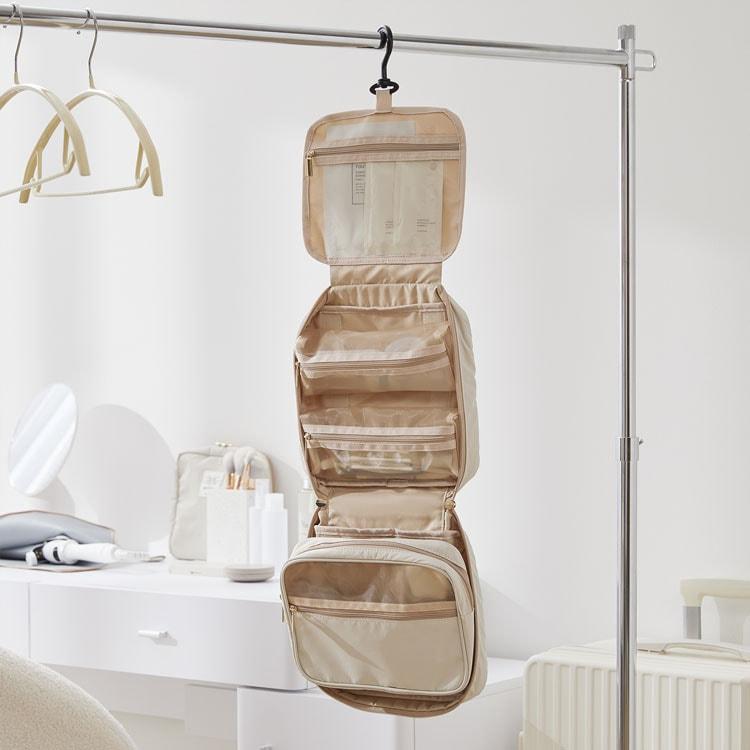 LOWYA（ロウヤ） トラベルポーチ 吊り下げ 旅行 ポーチ 大容量 吊り