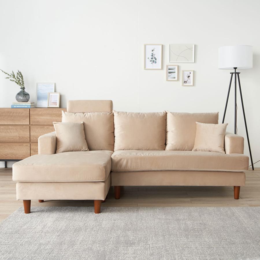 カウチソファ ソファー 3人掛け コーナーソファ l字 ソファ 3人掛け