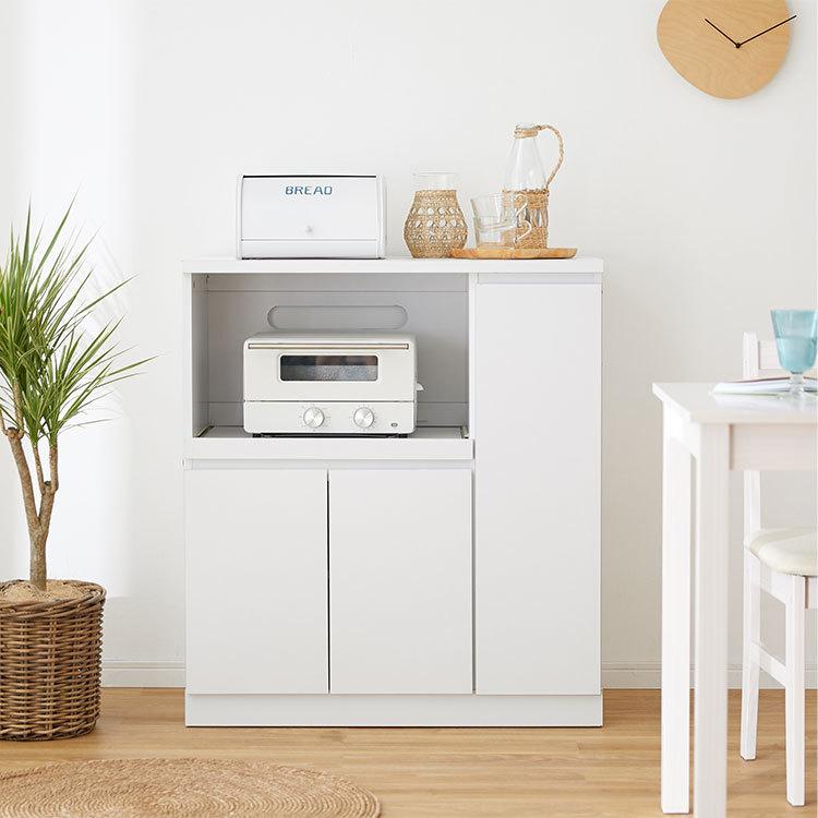 LOWYA キッチンカウンター おしゃれ 幅83cm コンセント付き LOWYA キッチンカウンター おしゃれ 幅83cm コンセント付き