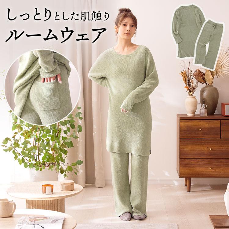 LOWYA（ロウヤ） ルームウェア パジャマ ふわとろ しっとり ワンピース