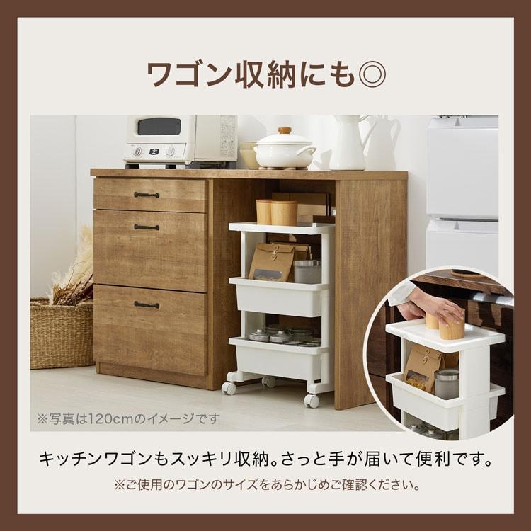 LOWYA（ロウヤ） キッチン収納 キッチンカウンター ゴミ箱収納 棚 作業