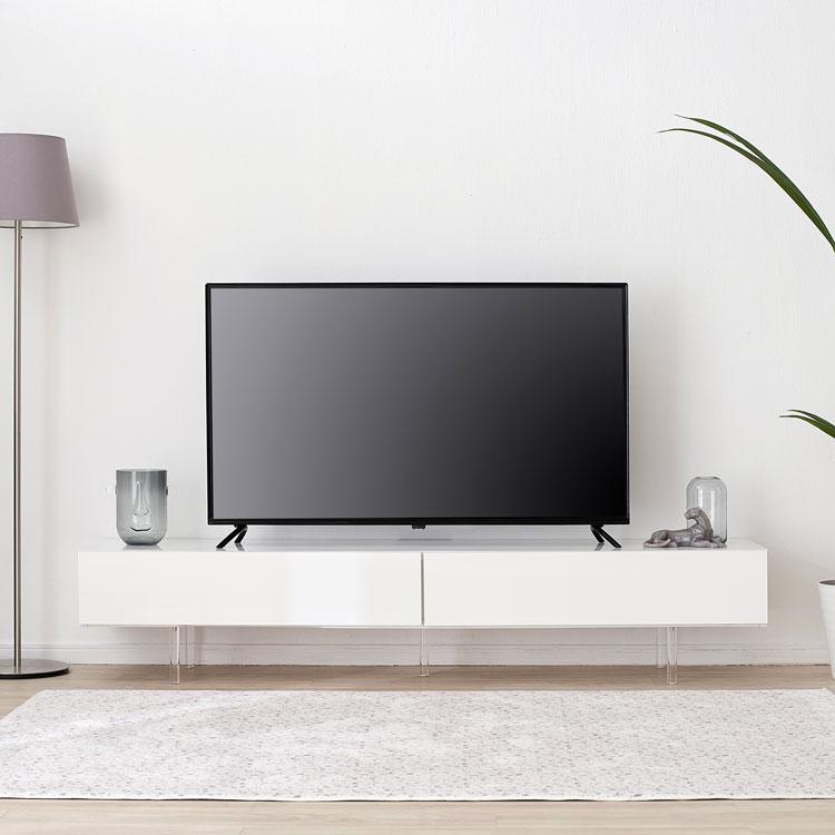 LOWYA テレビ台 テレビボード ローボード ロータイプ 透明脚 LOWYA テレビ台 テレビボード ローボード ロータイプ 透明脚