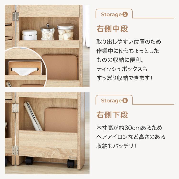 LOWYA ドレッサー コンパクト コスメワゴン 収納 ワゴン 半完成 LOWYA ドレッサー コンパクト コスメワゴン 収納 ワゴン 半完成