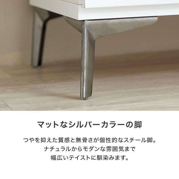 LOWYA サイドボード 収納棚 キャビネット 120cm 半完成品