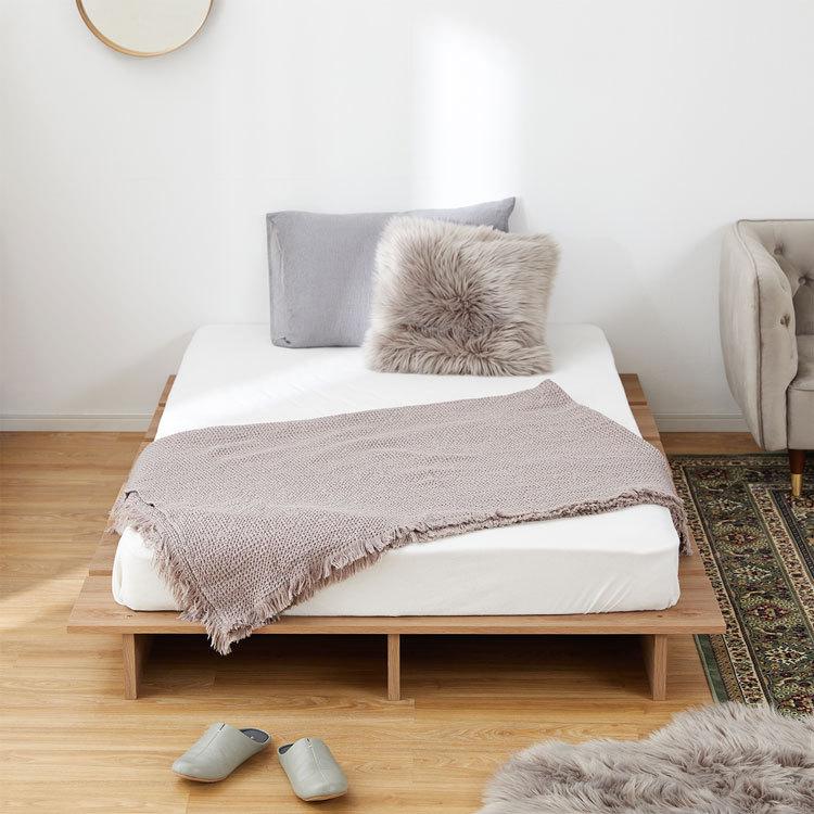 【kimchin】LOWYA（ロウヤ）ベッドフレーム　セミダブル kimchin】LOWYA（ロウヤ）ベッドフレーム セミダブル kimchin