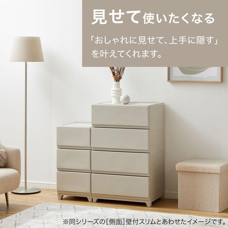 LOWYA チェスト 4段 大容量 衣装ケース プラスチック 中が透け LOWYA チェスト 4段 大容量 衣装ケース プラスチック 中が透け