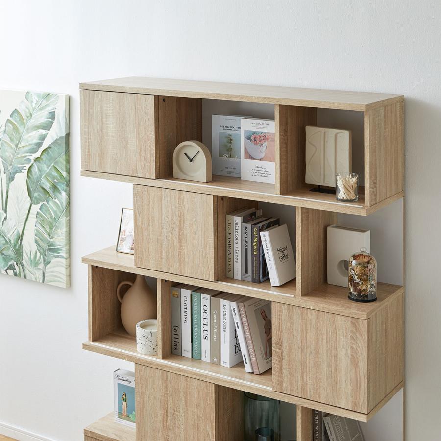 LOWYA（ロウヤ） 収納棚 おしゃれ カラーボックス 扉付き キャビネット