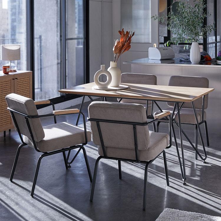 LOWYA（ロウヤ） ダイニングテーブルセット 幅165cm 4人 おしゃれ 食卓