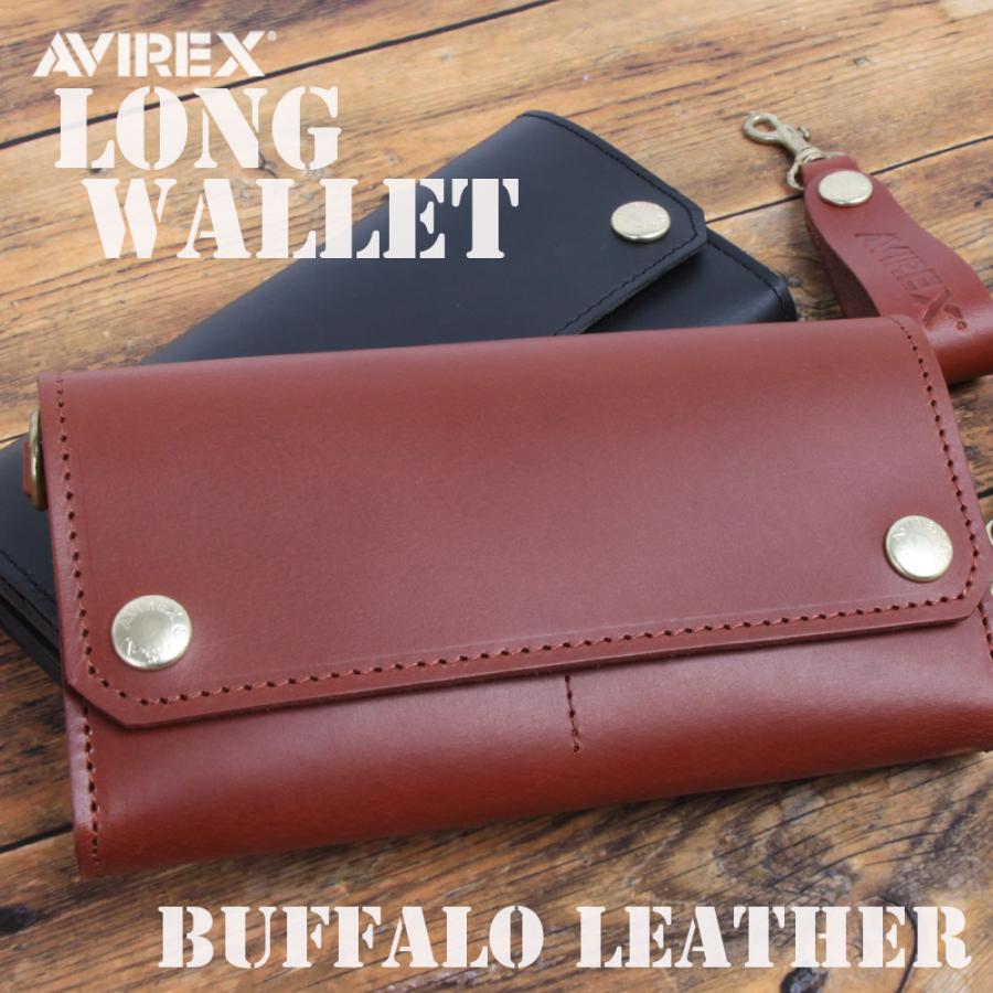 AVIREX / 長財布/レザー/BLK/メンズ/AX9303 AVIREX（アヴィレックス） 【AVIREX 正規取扱い店】バッファローレザー