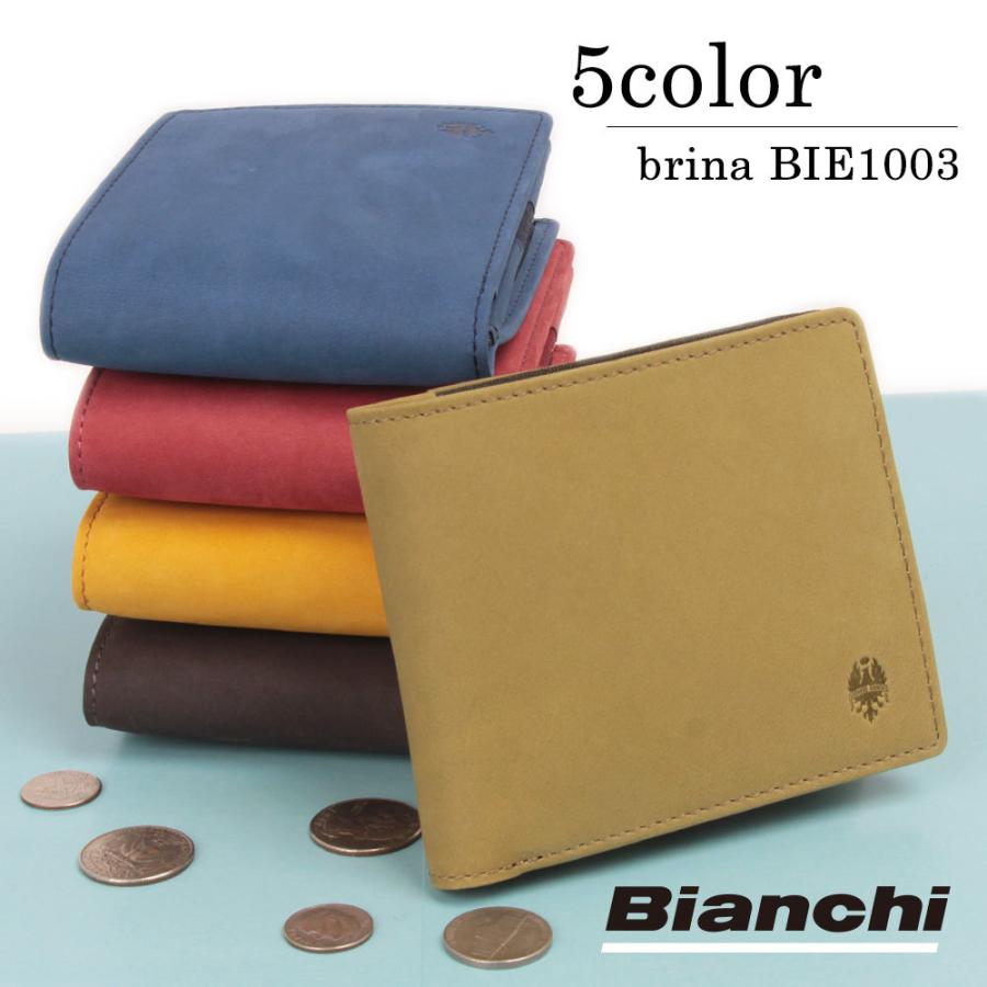 Bianchi ビアンキ メンズ ヌバック皮 二つ折り 財布 BIE 1003 Bianchi 正規取扱い店】ヌバック革LF二つ折り財布 BIE1003 メンズ