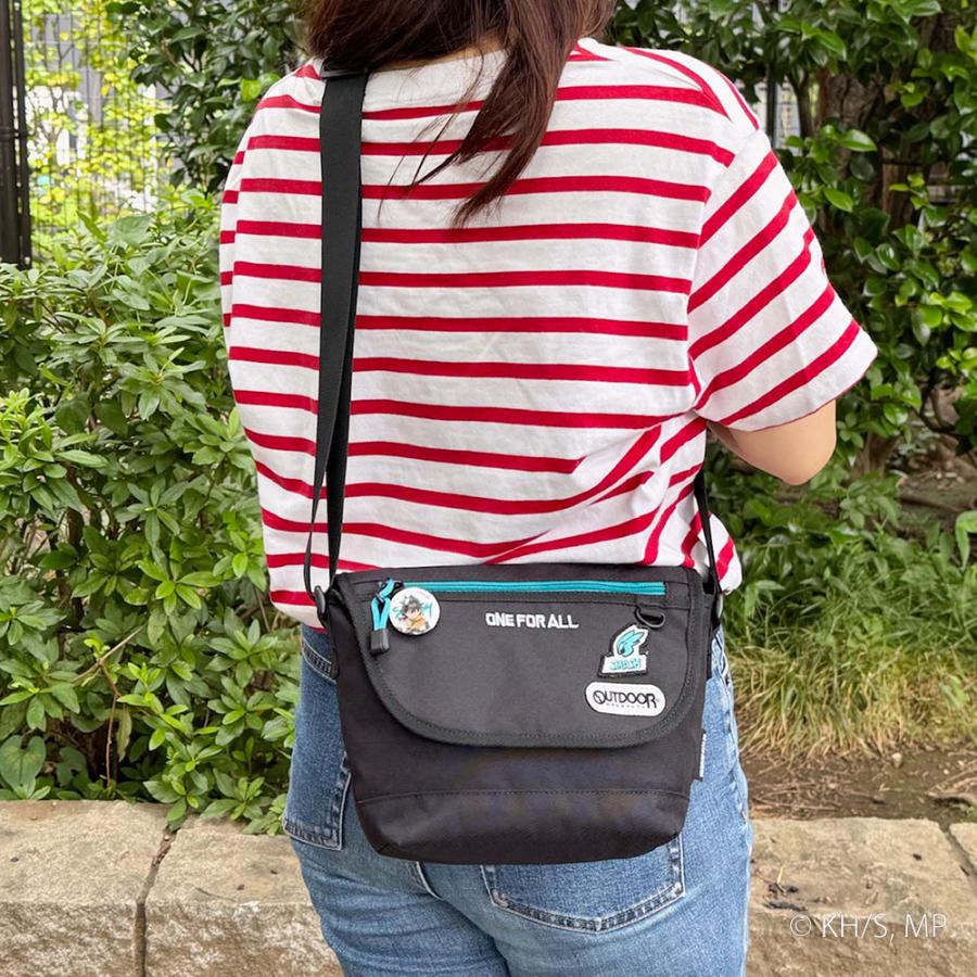 キャラクター缶バッジ付きブラウンバッグ OUTDOOR PRODUCTS 僕のヒーローアカデミア×OUTDOOR 缶バッチ付き