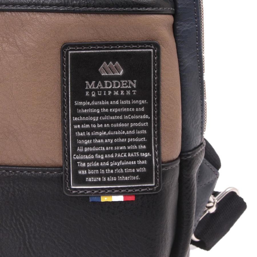 新色 シロ 追加 MADDEN EQUIPMENT メデンイクイップメント ワンショルダー ボディバッグ  合皮 シンプル ポリウレタンレザー メンズ  正規取扱店 | MADDEN EQUIPMENT | 10