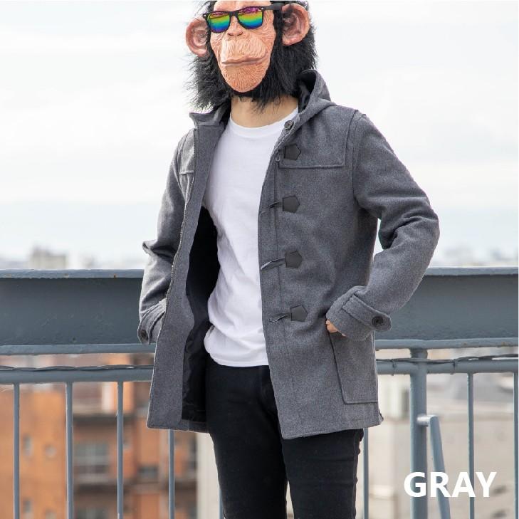 ダッフルコート メンズ ロング ウール メルトン 無地 黒 紺 グレー キャメル 秋 冬 オーバーコート ビジネスコート カジュアル お洒落 暖かい 防寒 17 お小遣い節約できる店 ローコス 通販 Yahoo ショッピング