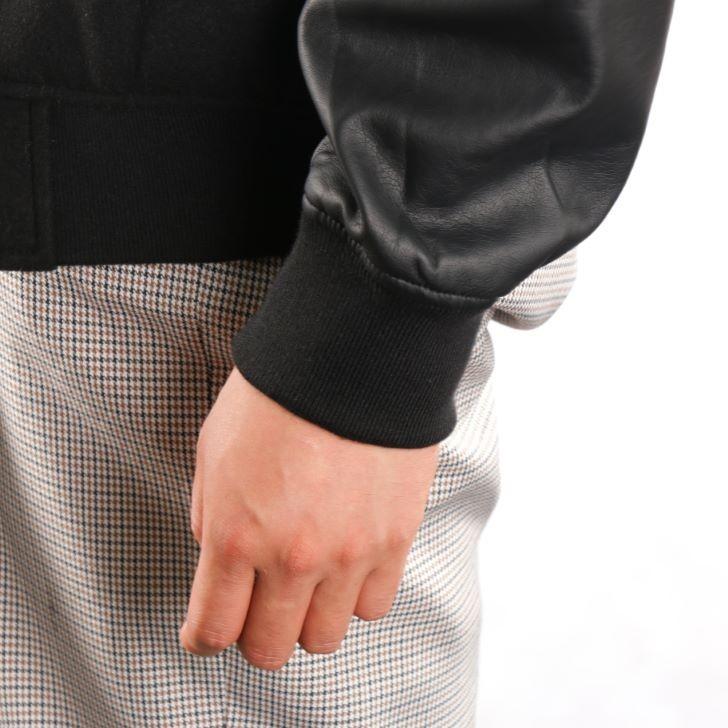 スタジャン メンズ メルトン ウール 袖puレザー 切替 黒 グレー キャメル 紺 秋 冬 スタジアムジャンパー ブルゾン アウター お洒落 カジュアル 防寒 17 お小遣い節約できる店 ローコス 通販 Yahoo ショッピング