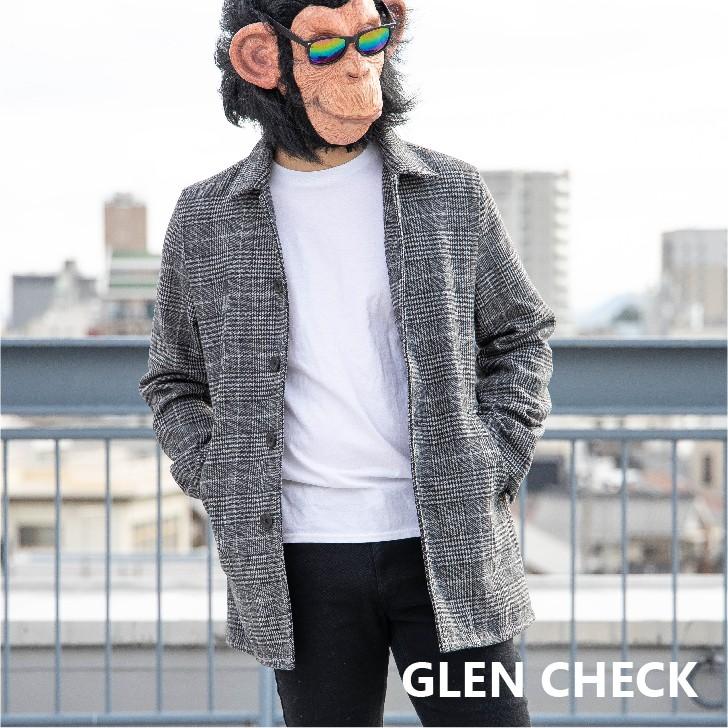 ステンカラーコート メンズ ロング メルトン ウール グレンチェック ヘリンボーン 秋 冬 ビジネスコート オーバーコート お洒落 カジュアル ビジネス 19 お小遣い節約できる店 ローコス 通販 Yahoo ショッピング