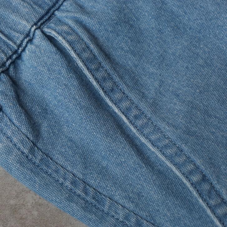 デニムパンツ メンズ シャンブレー スリム テーパード スラウチシルエット 青 ブルー 紺 イージーパンツ シャンブレーパンツ ジーンズ テーパード パンツ 薄手 お小遣い節約できる店 ローコス 通販 Yahoo ショッピング