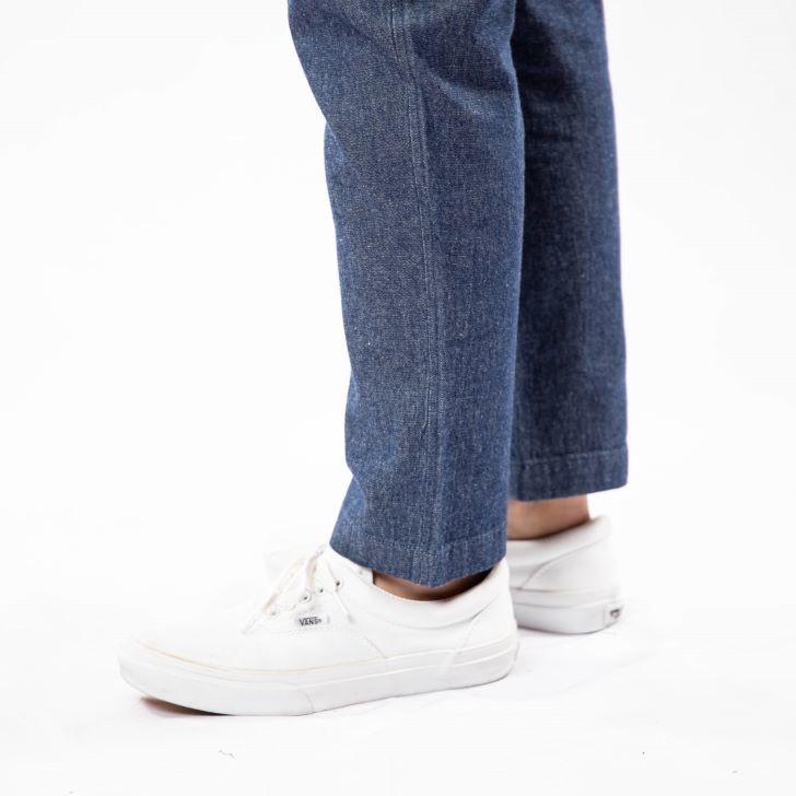 デニムパンツ メンズ シャンブレー スリム テーパード スラウチシルエット 青 ブルー 紺 イージーパンツ シャンブレーパンツ ジーンズ テーパード パンツ 薄手 お小遣い節約できる店 ローコス 通販 Yahoo ショッピング