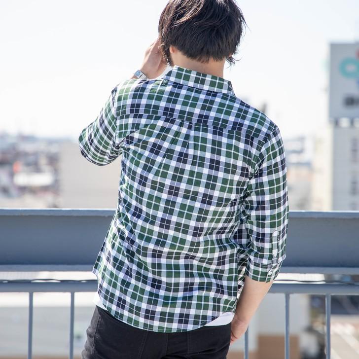 チェックシャツ メンズ 7分袖 ギンガムチェック レギュラーカラー 薄手 7分袖シャツ シャツ 7分袖 カジュアルシャツ ビジネスシャツ チェック柄 仕事着 お小遣い節約できる店 ローコス 通販 Yahoo ショッピング
