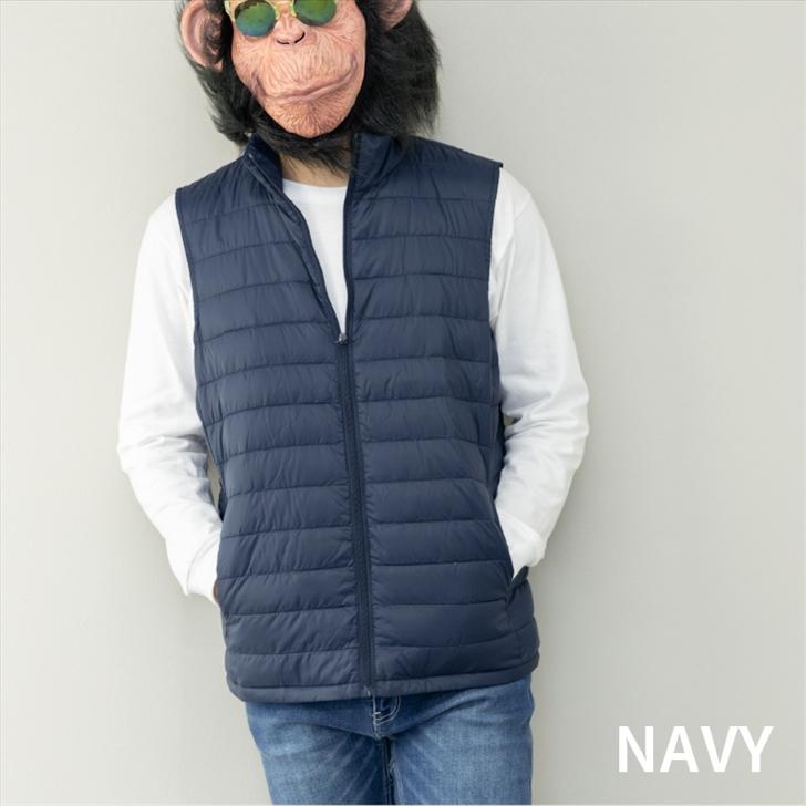 ダウンベスト メンズ 大きいサイズ 3L 4L 5L 6L スタンドカラー ライト