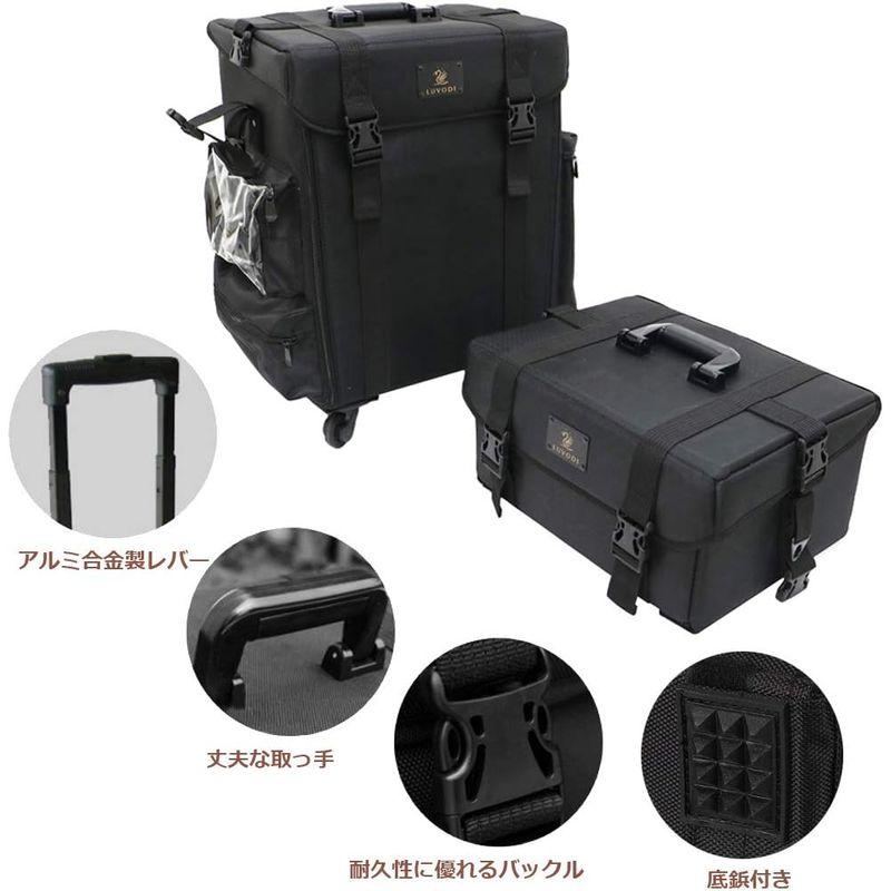 メイクボックス キャスター付き 大容量 3Way コスメボックス プロ用 化粧品 収納ボックス 美容師 化粧箱 ネイル メイク道具 収納 メ キャスター付き 大容量 3Way コスメボックス プロ用 化粧品 収納ボックス 美容師 化粧箱 ネイル メイク道具 収納 メ