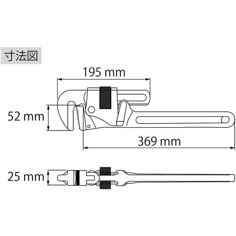 の中でも定番の看板 ロブテックス アルミパイプレンチ APW450 APW450