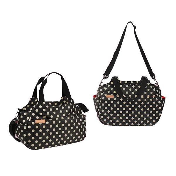 Hanna Hula ハンナフラ マザーズバッグ 2wayマシュマロトートバッグ ポルカブラック Cmo Mm Plk01
