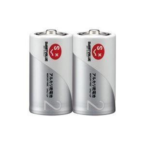 (業務用100セット) ジョインテックス アルカリ乾電池 単2×2本 N122J-2P