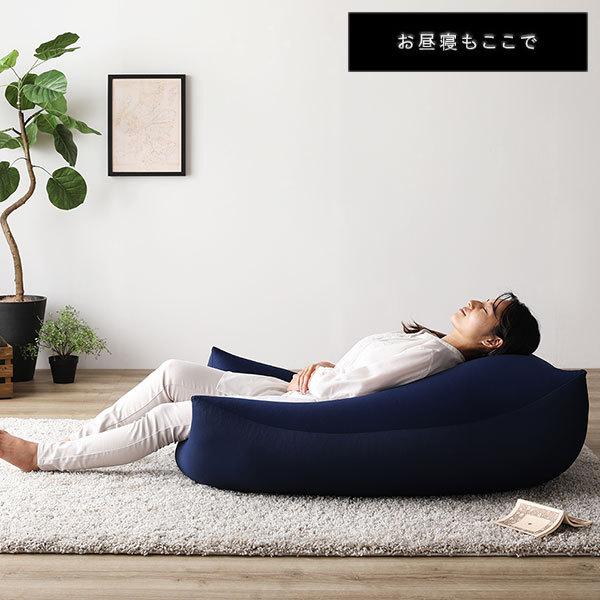 ビーズクッション 110cm×71cm 特大 ブラウン 日本製 吸水速乾 帯電防止 体圧分散 軽量 2WAY ソファー リビング〔代引不可〕|lowprice|16