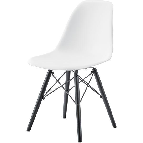有名な高級ブランド チェア/椅子 ホワイト 約W44×D53×H79×SH44cm 組立品 その他椅子、スツール、座椅子
